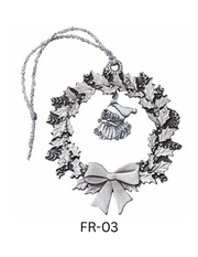 Dangler Style Pewter Ornament - Stock Frame with Custom Dangler