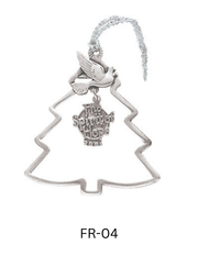 Dangler Style Pewter Ornament - Stock Frame with Custom Dangler