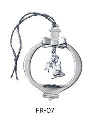 Dangler Style Pewter Ornament - Stock Frame with Custom Dangler