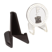 Clear Plastic  Coin Display 1.25 x 1.5 x 1.5"