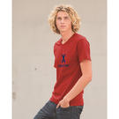 fruit of the loom 39vr hd cotton v-neck t-shirt