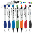 2-tone color curvaceous ballpoint pen