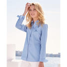 tommy hilfiger 13h4377 women's capote end-on-end chambray shirt